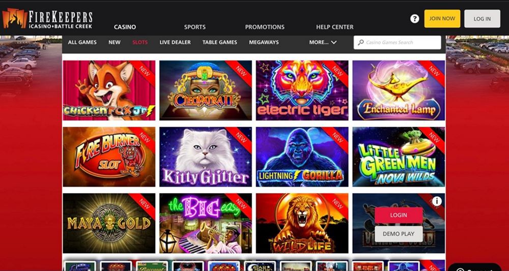Firekeepers casino slots screenshot