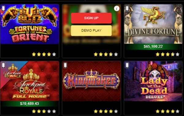 Golden Nugget Casino demo games screenshot