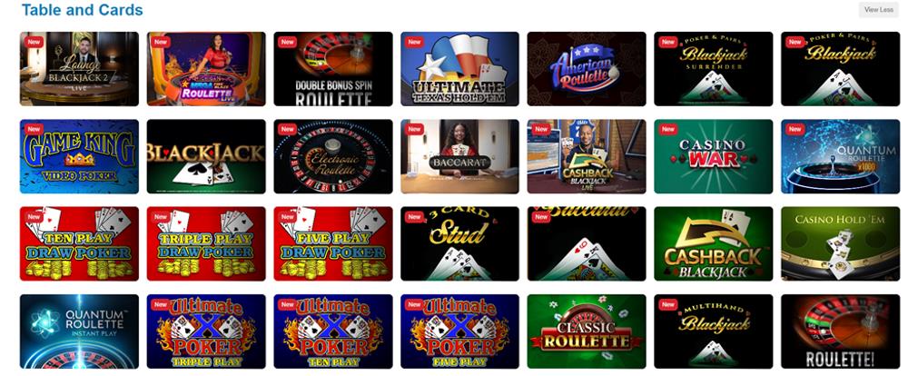Play Gun Lake casino table games screenshot