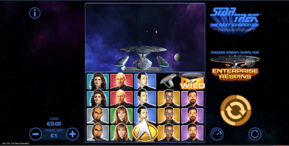 Screenshot of the Start Trek Slot