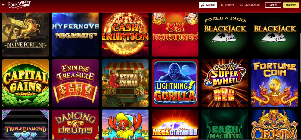 Screenshot of Four WInds Online Casino